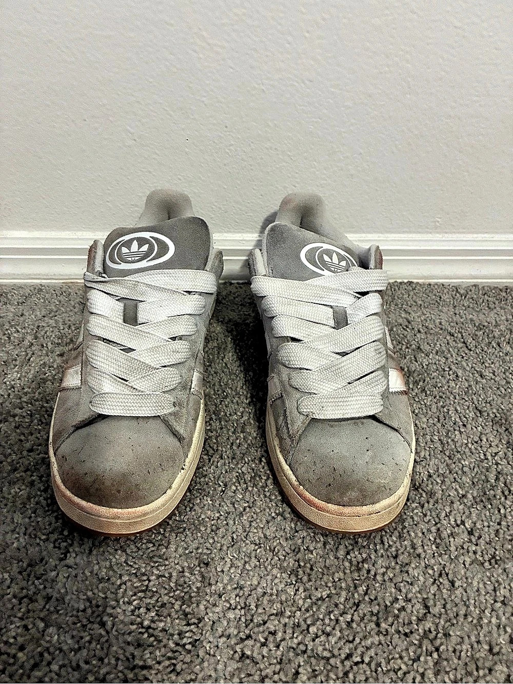 Adidas Campus Men 00s Grey Sneakers Gray & White US 9